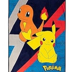 Pokémon Throw Blanket - Pikachu & Charmander